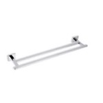 StilHaus U05.2-08 Double Towel Bar, Chrome, 22 Inch, Brass